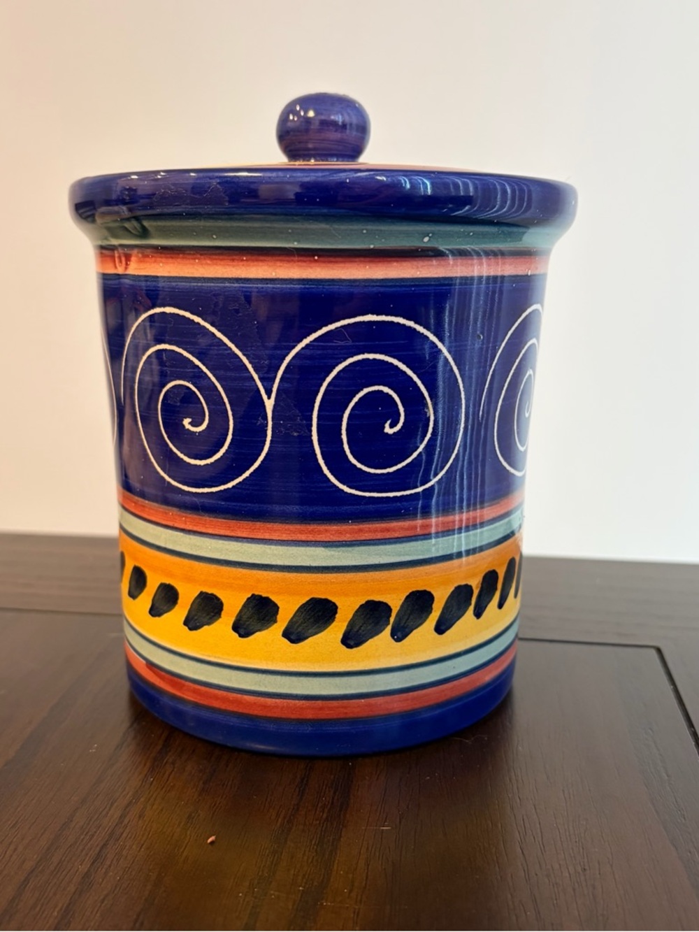 Pier 1 Blue Italian Swirl Cookie
Jar/Canister
$20/one 
$30/two